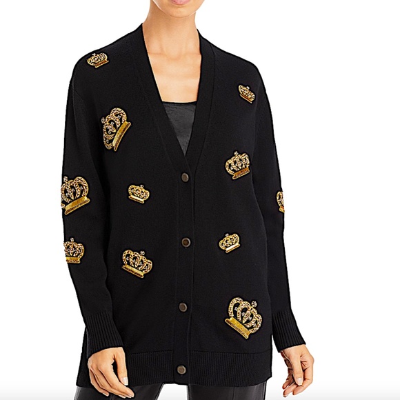 ALICE + OLIVIA Bradford Crown Cardigan - Picture 1 of 13